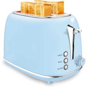Keenstone Smart Touch Screen Toaster 2 Slice, Retro Wide Slot Stainless Steel Toaster with 6 Browning Levels, Reheat & Defrost, for Bagel, Toast, Bread, Removable Crumb Tray, Black in Saudi Arabia