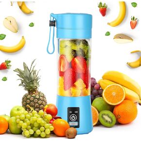 Portable Personal Size Blender, USB Rechargeable Mini Blender for Shakes and Smoothies, Strong Cutting Power with 6 Blades, 380ML Traveling Fruit Veggie Juicer Cup for Home Sport Office Camping Travel in Saudi Arabia