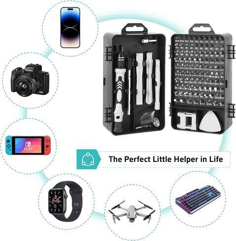 115 في 1 مجموعات البراغي الدقيقة ، مجموعة أدوات إصلاح MANTER MINI المهنية للكمبيوتر ، النظارات ، الكاميرا ، وحدة التحكم في اللعبة ، سائق المسمار هدية الرجال in Saudi Arabia