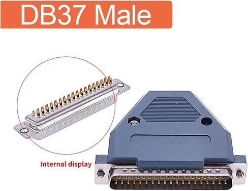 DB37 Serial Paralle Port Data Cable Contraction 2 Row d Type Connector 37Pin Port Socket Adapter Female & Male (Silver Female) in Kuwait