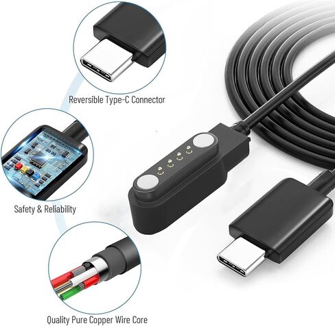 [2-Pack USB-C Charger for PLAUD Note AI Voice Recorder Charger Replacement Charging Cable Type C in Saudi Arabia