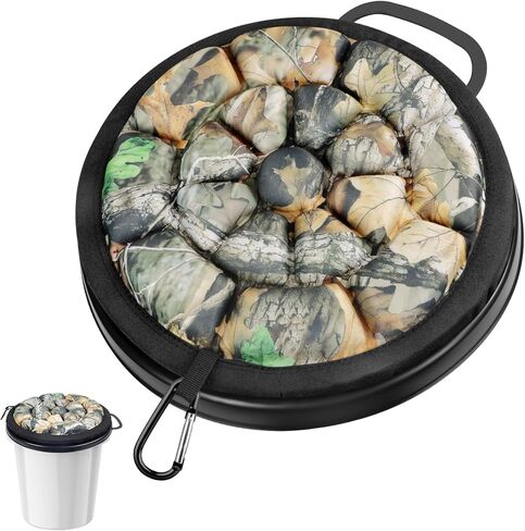 غطاء مقعد دلو 5 جالون ، وسادة مقعد مقعد 360 درجة من الرغوة مع قمة مبطنة للصيد وصيد الأسماك والتخييم والتدريب على البيسبول ، وتناسب دلو 11 "-11 3/4" in Kuwait