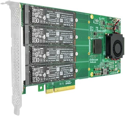 PCIE Generic X8 to 4-Port M.2 NVME Card in Kuwait