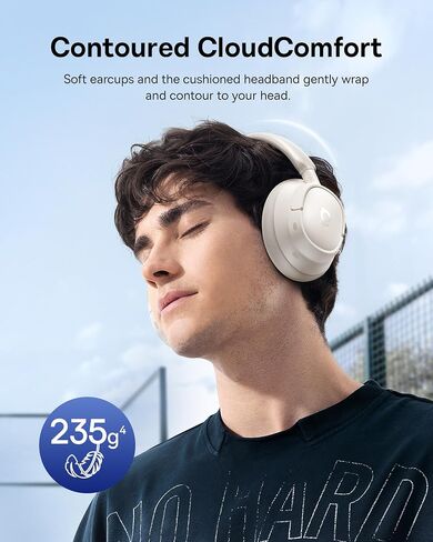Baseus Bass BH1 NC Adaptive Active Noise Cancelling Headphones, Real-Time Adaptive Hybrid ANC, SuperBass 2.0, LDAC Hi-Res Sound, 80H Playtime, 5-Mic AI Clear Calls, Comfortable Fit, Bluetooth 6.0 in Saudi Arabia