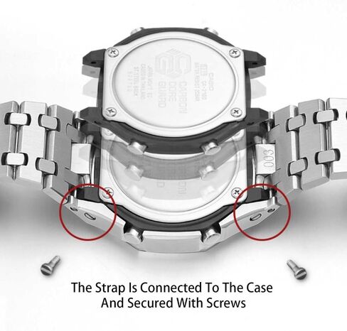 GA2100 Custom Watch Mod Case Band Parts,Stainless Steel Cover 316L Metal Bezel Silicone Watch Strap Kit Compatible With Casioak G shock Ga-2100 Ga-2110 GAB-2100 in Saudi Arabia