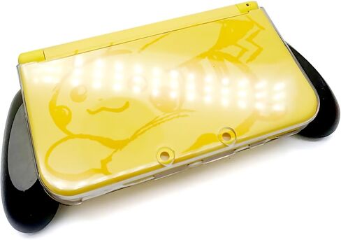 مخصص أسود للحصول على GRIPS 3DSXL الجديد + الغطاء البلوري الواقي ، للحصول على وحدة تحكم 3DS New3DSXL 3DSLL ، مقبض ألعاب غير مضاءة/مقاومة للوقاية من الخدش. in Kuwait