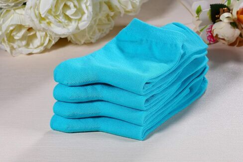 Unisex Cotton Colorful Quarter Crew Socks Athletic Breathable Socks 4-Pair Package (Men8-12 Women 7-11) in Saudi Arabia