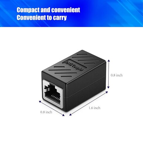 RJ45 Coupler ، Ethernet Coupler CAT6 CATPLER لـ CAT5E/CAT6/CAT7/CAT8 ، 1000MBPS Ethernet Extender ADAPTER LAN MONCET in Kuwait