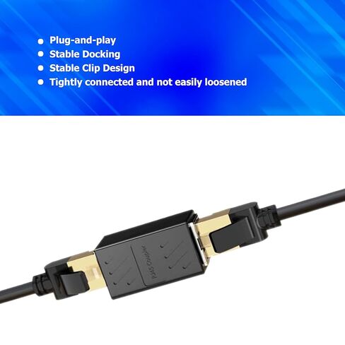 RJ45 Coupler ، Ethernet Coupler CAT6 CATPLER لـ CAT5E/CAT6/CAT7/CAT8 ، 1000MBPS Ethernet Extender ADAPTER LAN MONCET in Kuwait