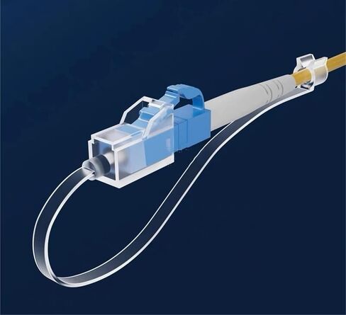 غطاء غبار الألياف البصرية LC ، واضحة ، ذيل طويل مربع ، مقبض 1.25 مم ، قابس غطاء واقعي مع جديلة ، 100 حزمة in Kuwait