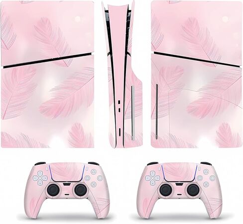 6 في 1 وقائي لإصدار Disc Edition Slim Skin Console Stickers ملصقات ملونة Pink 5 Play Play Associory Decor in Kuwait
