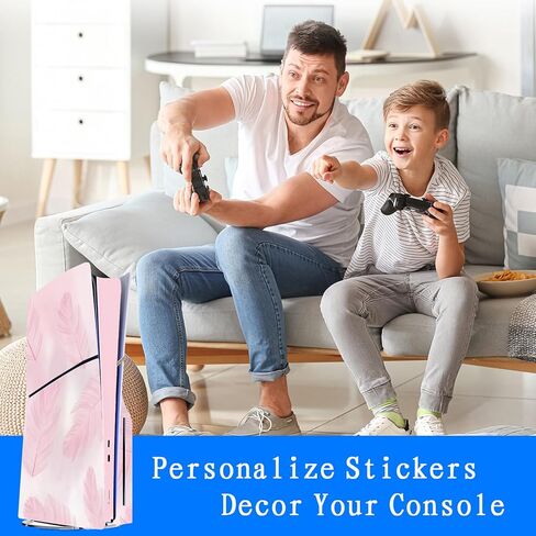 6 في 1 وقائي لإصدار Disc Edition Slim Skin Console Stickers ملصقات ملونة Pink 5 Play Play Associory Decor in Kuwait