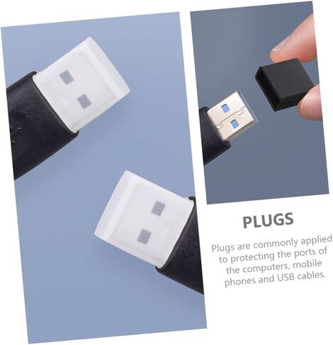 90 Pcs Plug Dust Cover USB Dust Stopper USB Charging Port Protector USB Cover Caps for USB Cover Plugs Silicone Cover for USB Plugs for USB Ports USB Port Cover USB Plugs (Assorted Colorx5pcs in Saudi Arabia