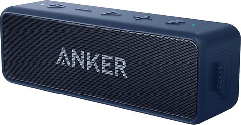 Anker Soundcore 2 مكبر صوت بلوتوث محمول مع صوت استريو ، Bluetooth 5 ، Bassup ، IPX7 مقاوم للماء ، وقت اللعب على مدار 24 ساعة ، إقران استريو لاسلكي ، مكبر صوت للمنزل ، في الهواء الطلق ، السفر ، السفر in Kuwait