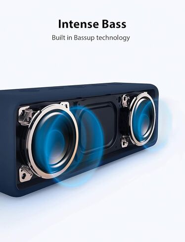 Anker Soundcore 2 مكبر صوت بلوتوث محمول مع صوت استريو ، Bluetooth 5 ، Bassup ، IPX7 مقاوم للماء ، وقت اللعب على مدار 24 ساعة ، إقران استريو لاسلكي ، مكبر صوت للمنزل ، في الهواء الطلق ، السفر ، السفر in Kuwait
