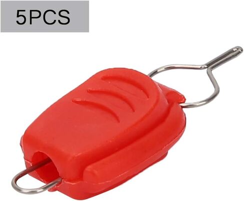 Tackle Spins Reel Line Clip Buckle Keeper, Baitcasting Reel Fishing Line Holder, Fishing Line Holder, Clip Buckle Stopper (红色) in Saudi Arabia