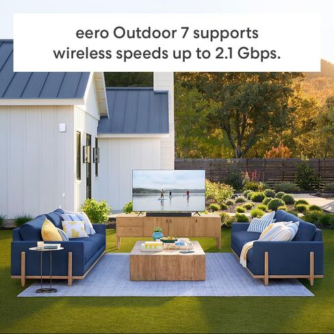 Amazon Eero Pro 7 (3 عبوات) مع نظام WiFi شبكة Amazon Eero Outdoor 7 (1 حزمة) in Saudi Arabia