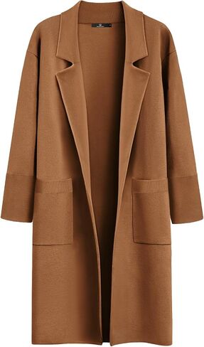 LILLUSORY Women's Long Dressy Cardigan Sweaters Fall Trendy Oversized Coatigan 2023 Knit Jacket Winter Coats in Kuwait