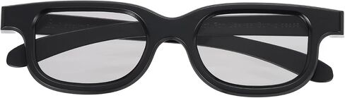 MECCANIXITY Polarized 3D Viewing Glasses, Passive Circular 3D Glasses for Anaglyph Movie Cinema Game TV Photo Projector Black in Saudi Arabia