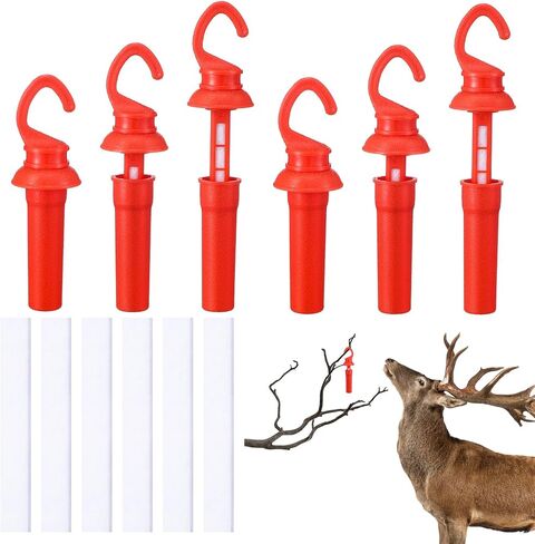 6 Pcs Red Leak Proof Drop Wick with Replacement Felts Air Tight Scent Dispenser with Rain Protection Easy to Use for Hunting in Saudi Arabia