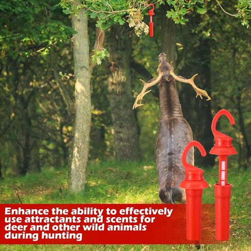 6 Pcs Red Leak Proof Drop Wick with Replacement Felts Air Tight Scent Dispenser with Rain Protection Easy to Use for Hunting in Saudi Arabia