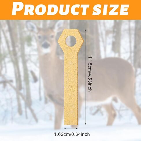 Tatuo 15 Pieces Expandable Deer Urine Wicks Disseminate Scent Buck Attractor Absorb Doe Urine Wicks Estrus Bucks (Light Brown) in Kuwait