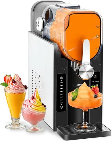 Slushie Machine for Home - 88oz No Ice Needed Frozen Drink & Slushy Maker with Auto-Clean, 6 Preset Programs (Margaritas, Frappés and More) & LED One-Touch 12h Reservation for Summer Party in Saudi Arabia
