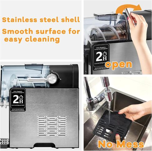 Slushie Machine for Home - 88oz No Ice Needed Frozen Drink & Slushy Maker with Auto-Clean, 6 Preset Programs (Margaritas, Frappés and More) & LED One-Touch 12h Reservation for Summer Party in Saudi Arabia