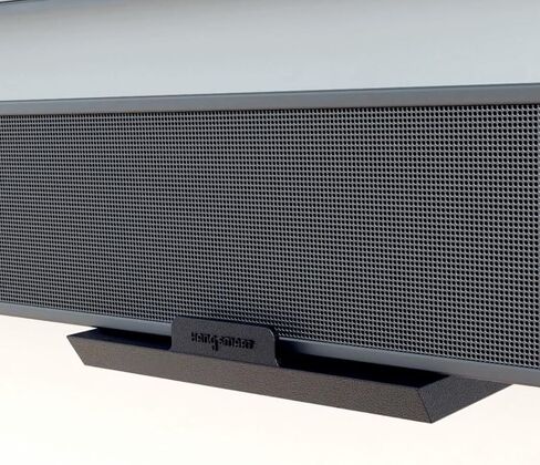 Hangsmart TV Soundbar Mount No Stud & No Drill Esclude Elugy ، DIY Universal Bar Bar Bracket ، يحمل ما يصل إلى 50 رطلاً ، ويحمل معظم أشرطة الصوت. (أسود) in Kuwait