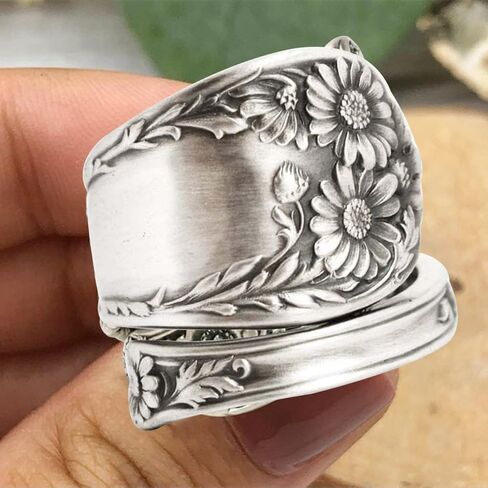 Faith Over Fear Ring,Sterling Silver Adjustable Wrap Open Ring,Women Teens Inspirational Jewelry Gifts in Saudi Arabia