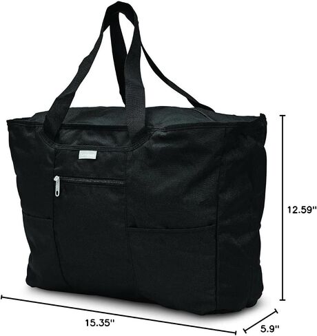 Samsonite Foldaway Packable Tote Sling Bag, Orange Tiger, 15.35x12.59x5.9 inches in Kuwait