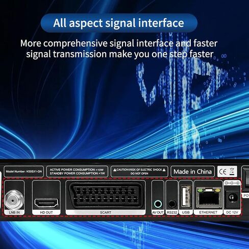 صندوق استقبال S2X STELLITE S2X لـ VCM ACM HEVC MAIN 10 لتجربة التلفزيون الذكي in Saudi Arabia