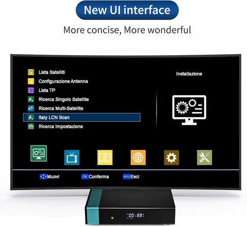صندوق استقبال S2X STELLITE S2X لـ VCM ACM HEVC MAIN 10 لتجربة التلفزيون الذكي in Saudi Arabia
