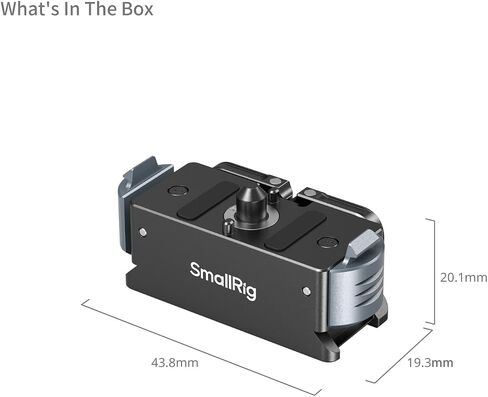 SmallRig Magnetic Quick Release Mount for GoPro Hero 13, Aluminum Adapter with 1/4"-20 Screw and Dual-Claws Interface, Base Compatible with Neck Mounts, Selfie Sticks, Magic Arms - 5437 in Saudi Arabia