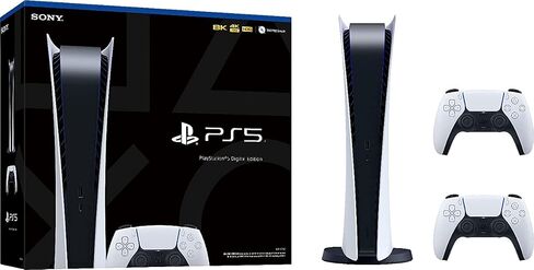 Sony Playstation 5 Digital Edition PS5 Console. (Disc Free)+ Additional Controller (Renewed) in Saudi Arabia