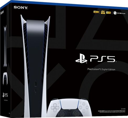 Sony Playstation 5 Digital Edition PS5 Console. (Disc Free)+ Additional Controller (Renewed) in Saudi Arabia