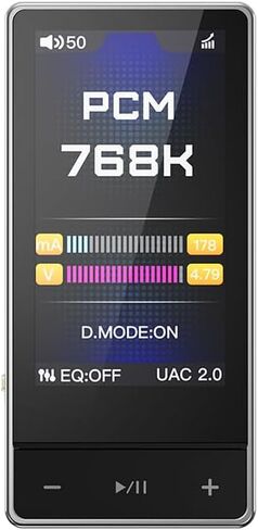 Fiio QX13 DAC AMP ، ES9027PRO 8-CH DAC ، 900MW × 2 ، XMOS 16-CORE ، 10 نطاقات ، جسم ألياف الكربون ، شاشة اللون (أسود) in Saudi Arabia