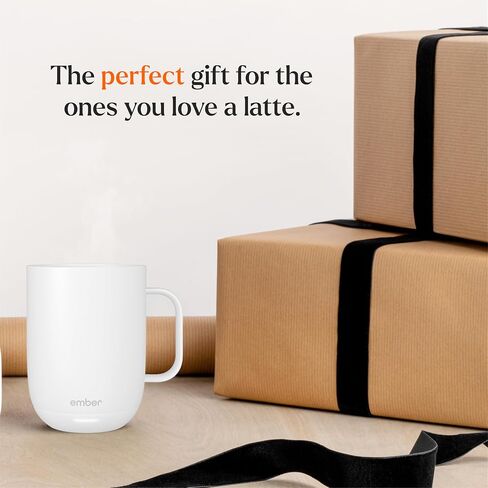 Ember Temperature Control Smart Mug 2, 14 Oz, App-Controlled Heated Coffee Mug with 80 Min Battery Life and Improved Design, White (Renewed) in Saudi Arabia