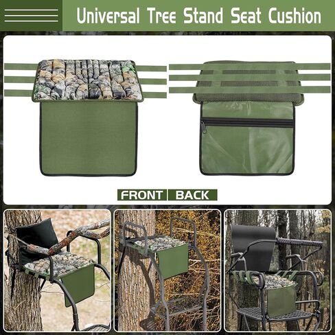 استبدال مقعد GJL Tree Stand مع الجيب ، وسادة مقعد الرغوة الشاملة مع حزام قابل للتعديل ، وملحقات حامل الأشجار تناسب حوامل تسلق السلم ، وخفيفة الوزن ومحمولة in Kuwait