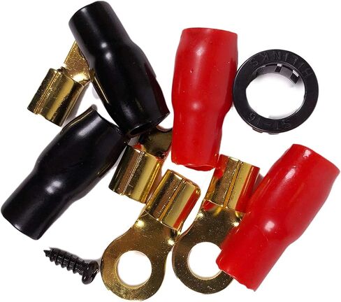 Gravity Warzone 1/0 Gauge Power AMP Kit حتى 5000 واط Elite Elite Pro Pro Fensible RCA Smeters Wires ، 250a + 300a Fuse ، in Saudi Arabia