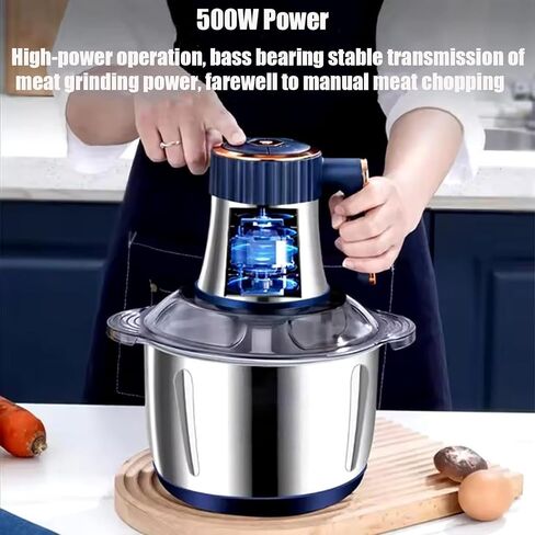 VovioCleoFood Processors 500W Powerful Small Meat Grinder & Food Chopper 5LElectric Vegetable Chopper 5-Speed Mode for Meat fish Nuts Fruits Vegetables wait in Saudi Arabia