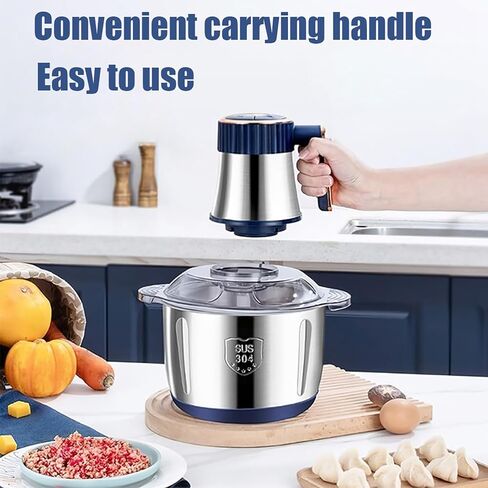 VovioCleoFood Processors 500W Powerful Small Meat Grinder & Food Chopper 5LElectric Vegetable Chopper 5-Speed Mode for Meat fish Nuts Fruits Vegetables wait in Saudi Arabia
