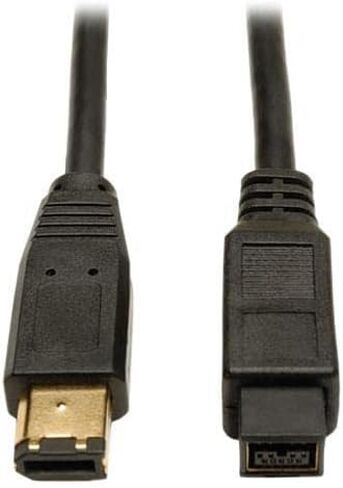 Tripp Lite FireWire 800 IEEE 1394b Hi-speed Cable (9pin/6pin) 10-ft.(F017-010), Black in Saudi Arabia