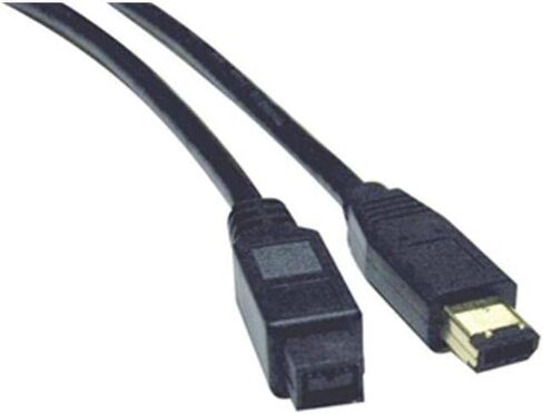 Tripp Lite FireWire 800 IEEE 1394b Hi-speed Cable (9pin/6pin) 10-ft.(F017-010), Black in Saudi Arabia