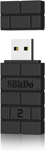 محول وحدة التحكم في محول 8BitDO 2 USB Wireless for Switch/Switch 2 ، Windows ، Mac & Raspberry PI ، متوافق مع وحدة تحكم Bluetooth X & S Series Xbox One ، PS5/PS4/PS3 in Saudi Arabia