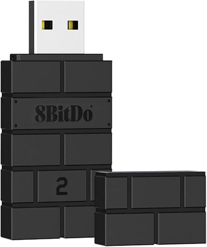 محول وحدة التحكم في محول 8BitDO 2 USB Wireless for Switch/Switch 2 ، Windows ، Mac & Raspberry PI ، متوافق مع وحدة تحكم Bluetooth X & S Series Xbox One ، PS5/PS4/PS3 in Saudi Arabia