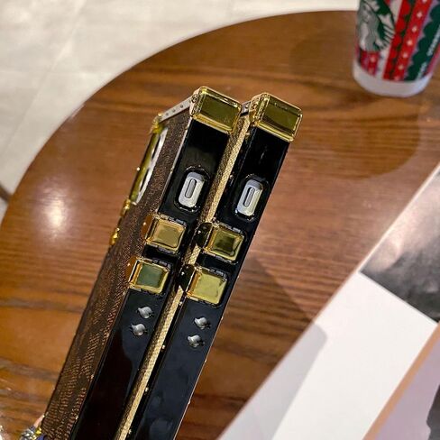 Compatible with iPhone 16 Pro Max Case,Luxury Classic Elegant Soft TPU & PU Leather Bumper Shockproof Protective Cover Cute Phone Case for iPhone 16 Pro Max 6.9 Inch for Women Men Khaki in Saudi Arabia
