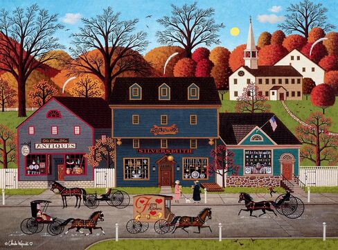 Buffalo Games - Charles Wysocki (Square) - Peddler's Hope Chest - 300 Large Piece Jigsaw Puzzle for Adults Challenging Puzzle Perfect for Game Nights - Finished Size is 18.00 x 18.00 in Kuwait