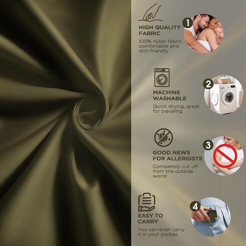 Ultralight Sleeping Bag Liner - 5.3 oz Washable Adult Sleep Sack & Travel Sheets, Self Tan Sleep Sack with Two-Way-Zipper, for Backpacking, Hotel, Camping, Travel in Kuwait