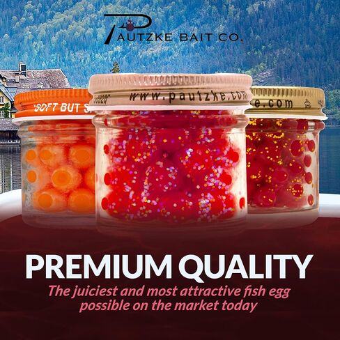Pautzke Balls O' Fire Salmon Eggs Fishing Bait - Famous & Effective Trout Bait - UV Enhanced Accesorios de Pesca - Leading Power Bait Fishing Trout with Satisfying Salmon Fish Eggs (Green Label, 1 oz) in Saudi Arabia